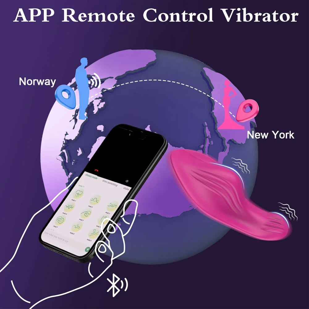 Wearable Bluetooth APP Vibrator for Women Wireless Remote Control Vibrating Egg Clitoris Stimulator Female Sex Toys for Couples