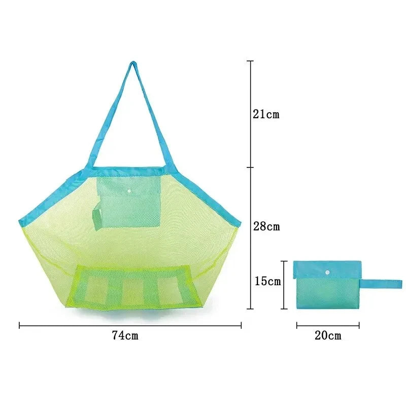 Protable Beach Bag Anti-sand Net for Kids Beach Toy Towel Storage Mesh Travel Large Capacity Toy Outdoor Waterproof Storage Bags