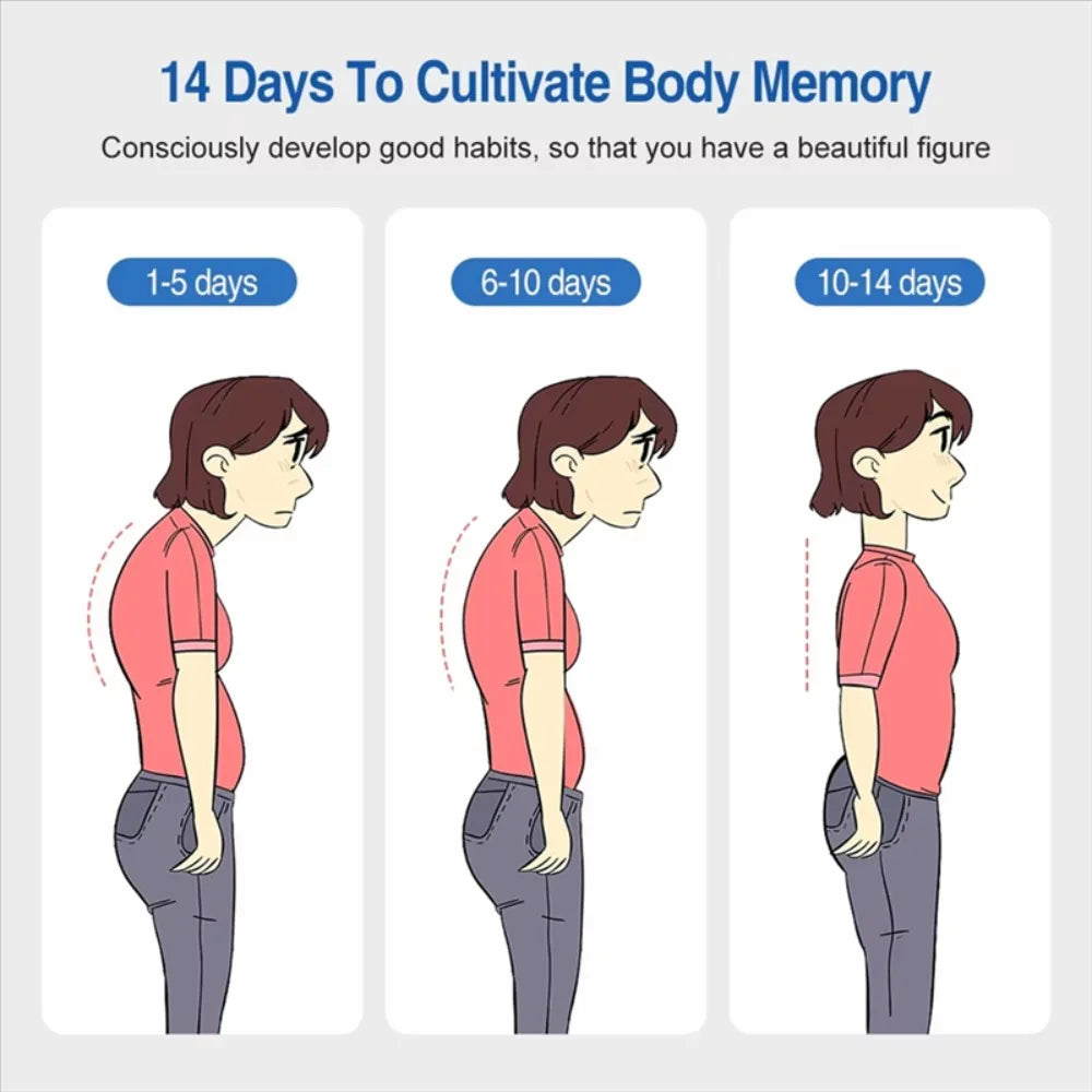 Adjustable Posture Corrector Smart Back Brace Vibration Reminder Invisible Shoulder Support For Neck Pain Relief Adult Kid