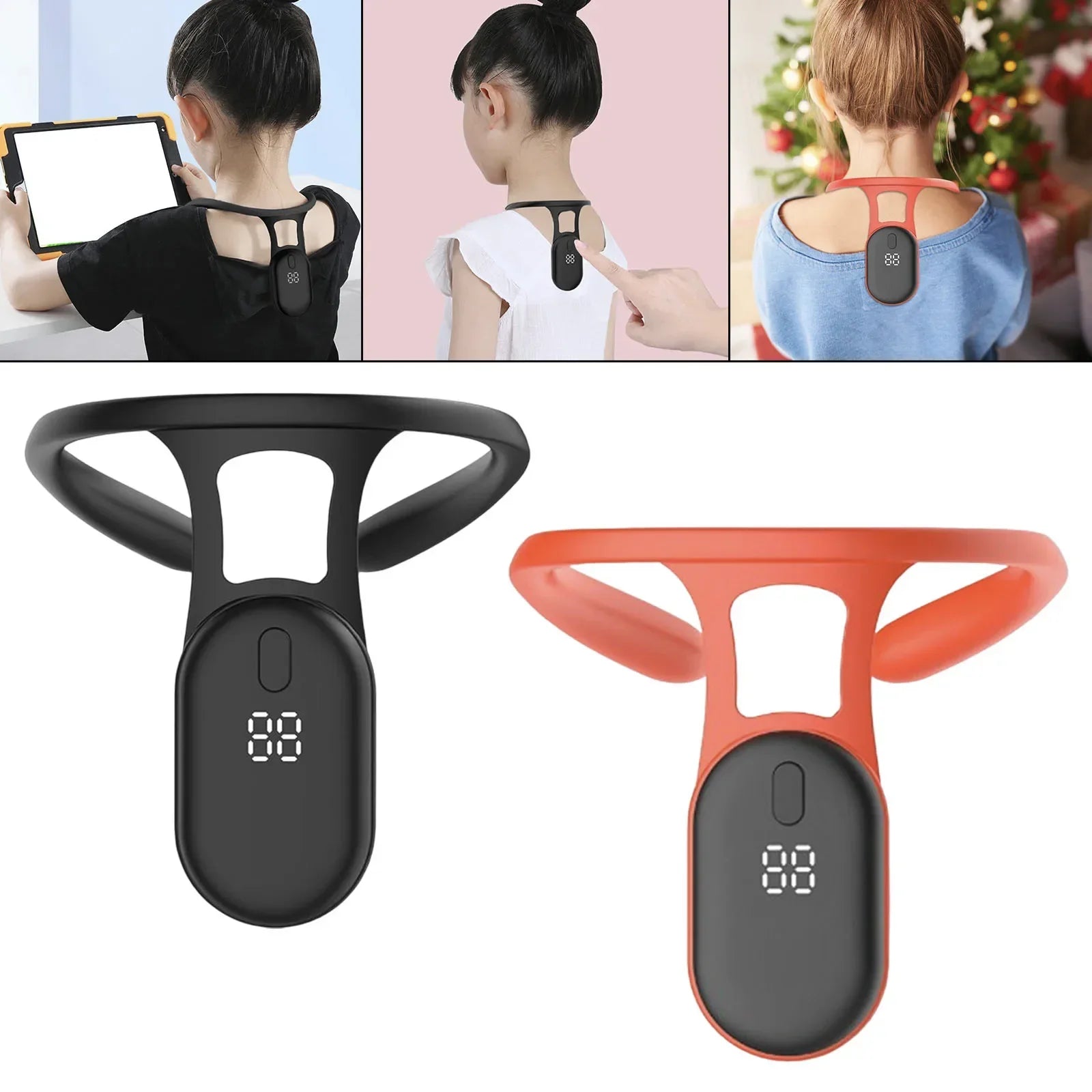 Upgraded Smart Posture Corrector Micro Vibration Sensor Realtime Posture Training Reminder Neck Hump Corrector For Adults Kids