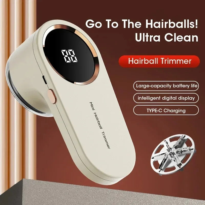 Portable Lint Remover Electric Fuzz Pellet Remover for Clothing LED Display Rechargeable for Clothes Fabric Shaver Fluff Remover