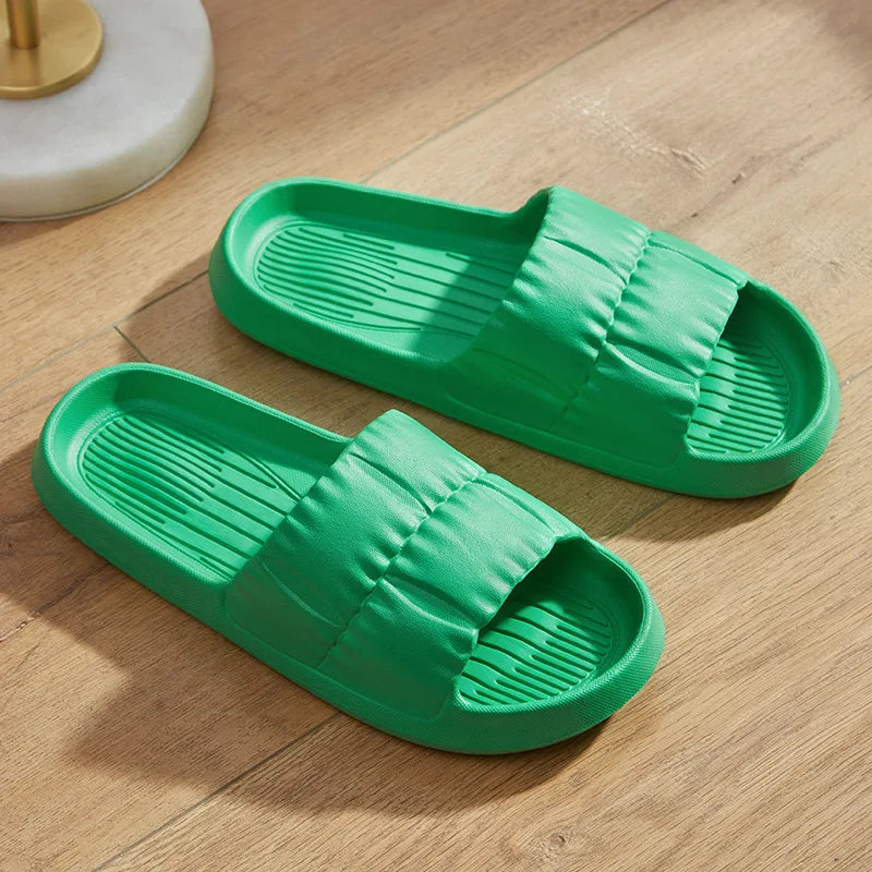 Soft Bottom Slippers for Women Home Bathroom Home Bath Non-slip Couple Summer Sandals for Men Summer Wear Comfortable