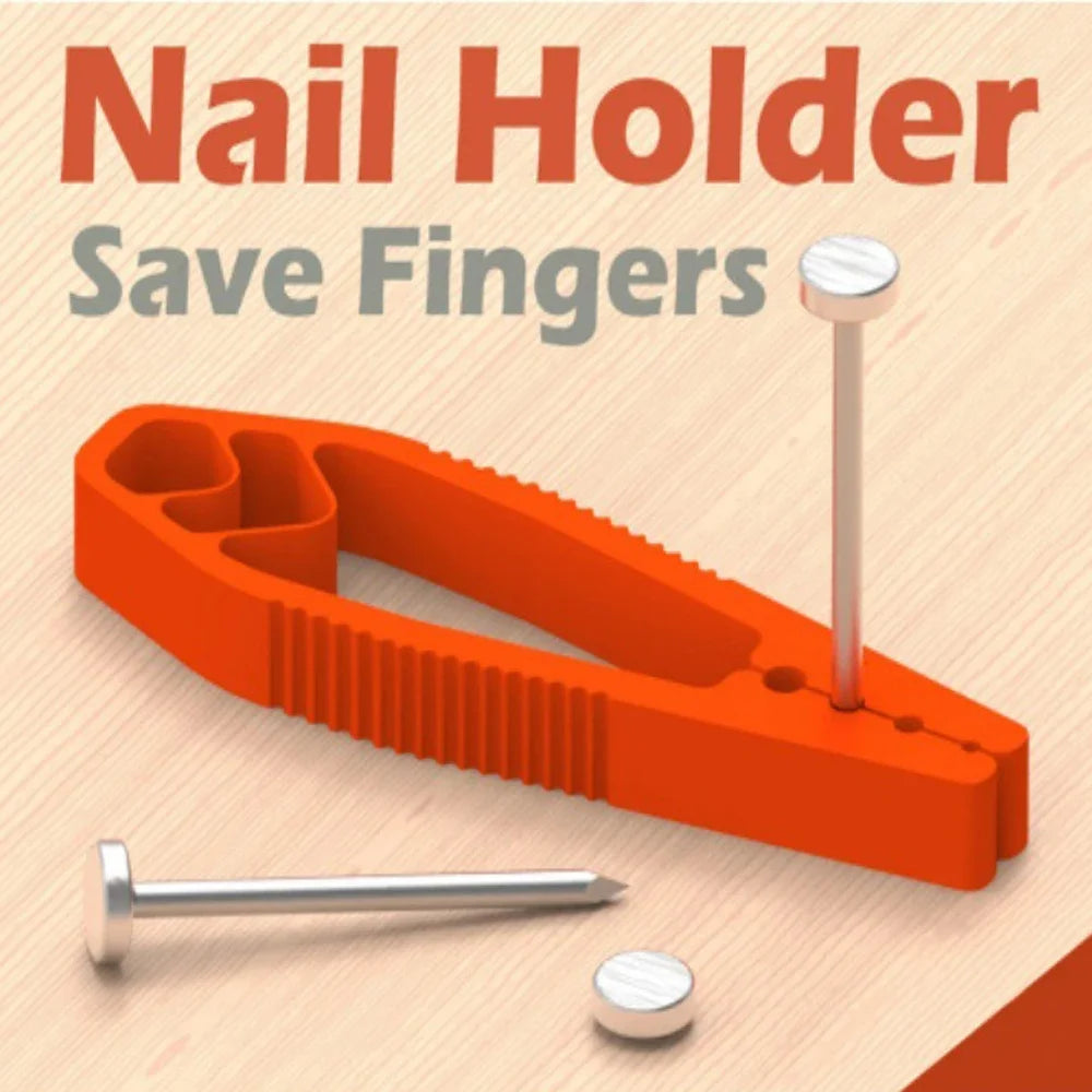 Portable Nail Fixer Tool Woodworking Nail Fixer Plastic Sliding Joint Pliers Protect Fingers for Maintenance and Woodworking