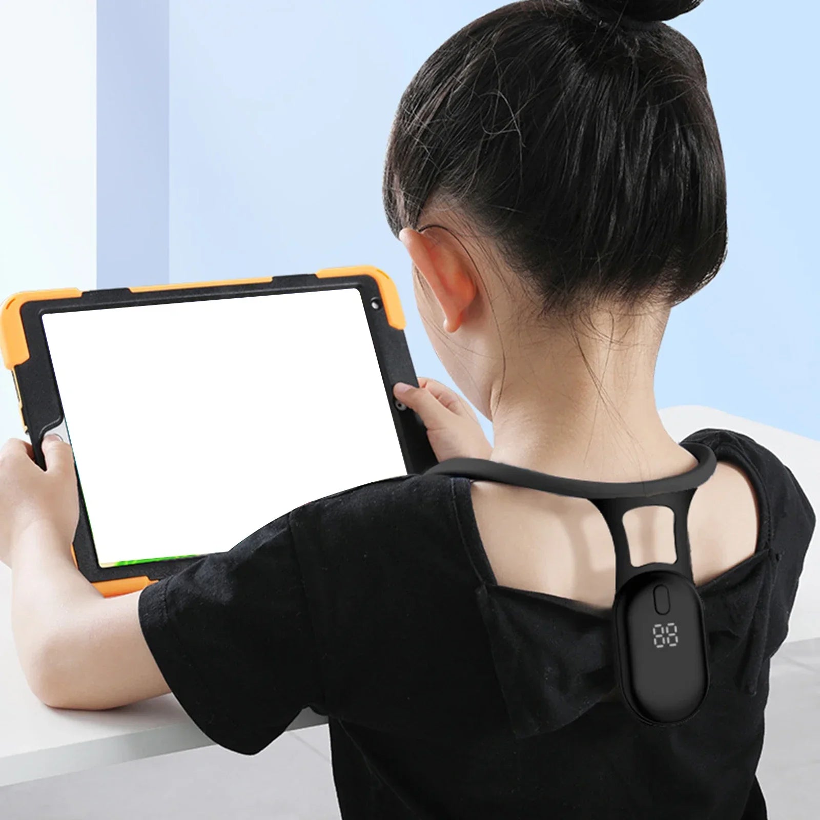Upgraded Smart Posture Corrector Micro Vibration Sensor Realtime Posture Training Reminder Neck Hump Corrector For Adults Kids