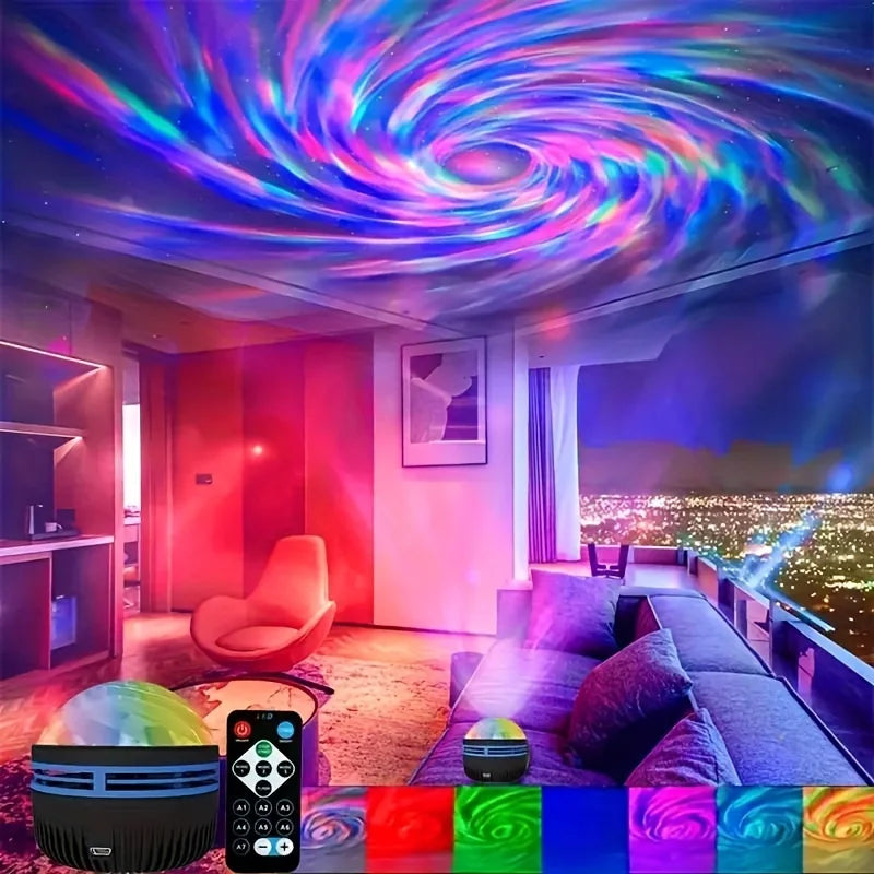 5V Star Galaxy Projector Night Light Sky Colorful Display for Christmas Decorations Gaming Room USB Ambiance for Bedrooms Party
