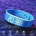  Smart Bracelet Vibrating Alarm Wristband W/Step Counter Pedometer Silent Vibration Alarm Watch Unique for Deepsleepers Elderly